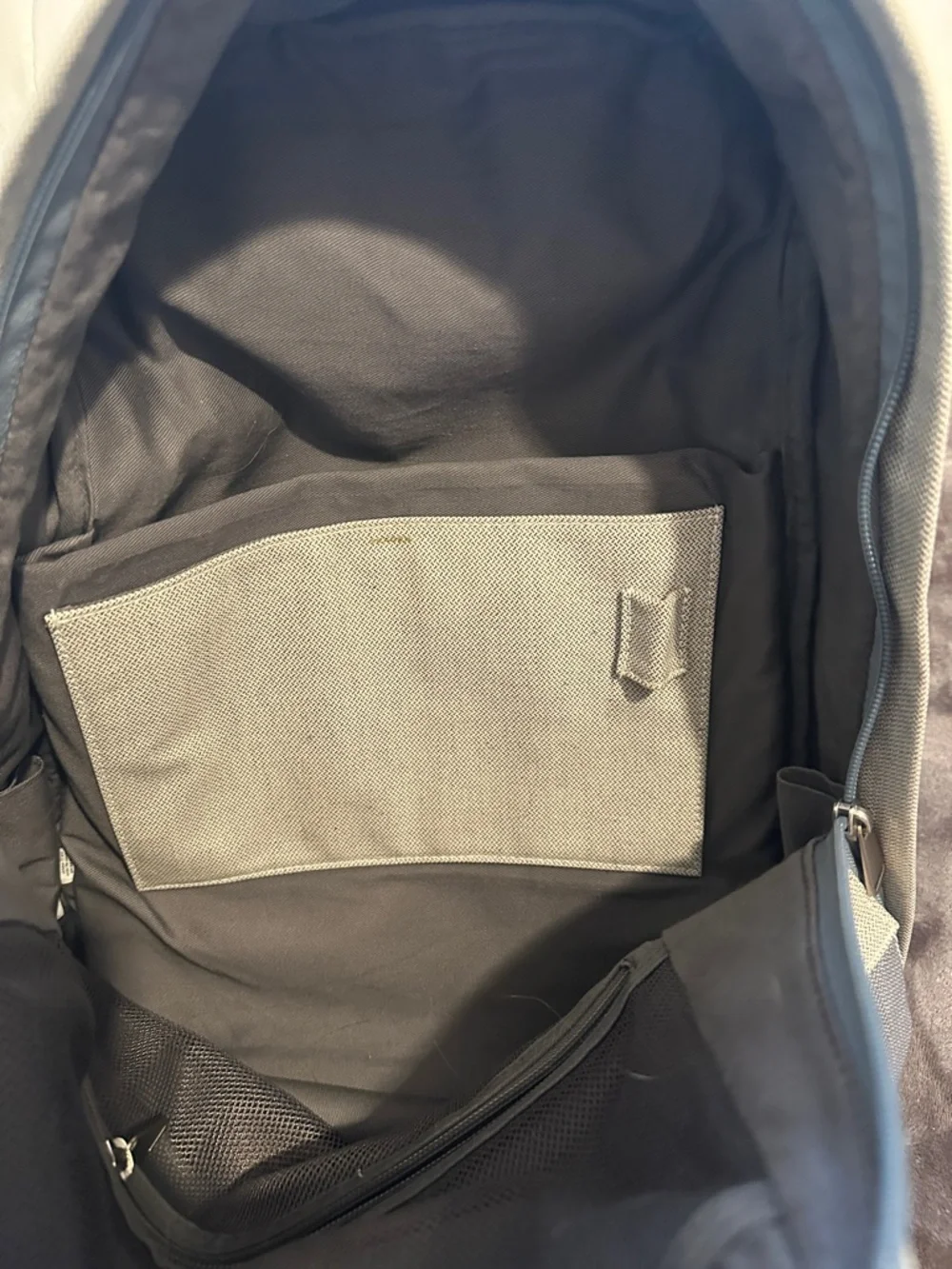 Skagen Two-Tone Gray Canvas Backpack - Picture 7 of 9